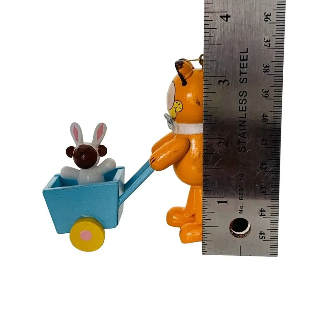 1981 Garfield Wooden Easter Ornament